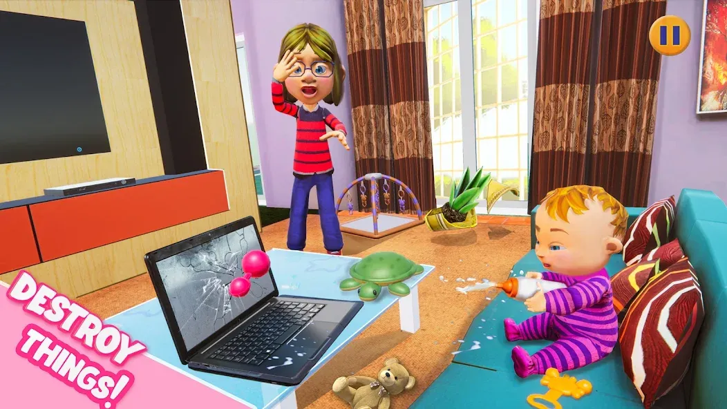 Virtual Baby Mother Simulator [MOD: безлимитные деньги и всё открыто] Screenshot 4