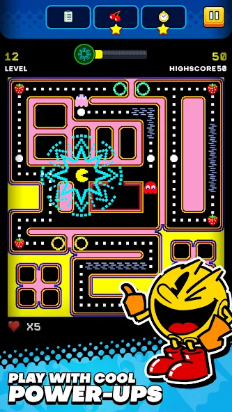 PAC-MAN [MOD: бесконечные жизни и усиленные бонусы] Screenshot 1