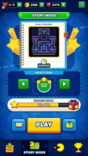 PAC-MAN [MOD: бесконечные жизни и усиленные бонусы] Screenshot 3