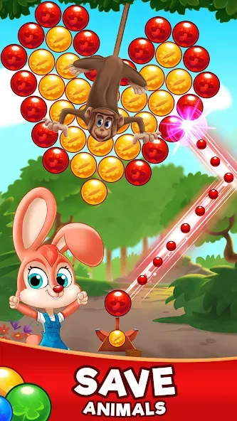 Bubble Friends Bubble Shooter [MOD: безлимитные монеты и жизни] Screenshot 2