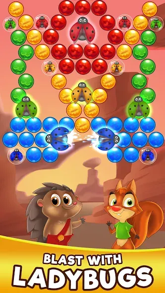 Bubble Friends Bubble Shooter [MOD: безлимитные монеты и жизни] Screenshot 4