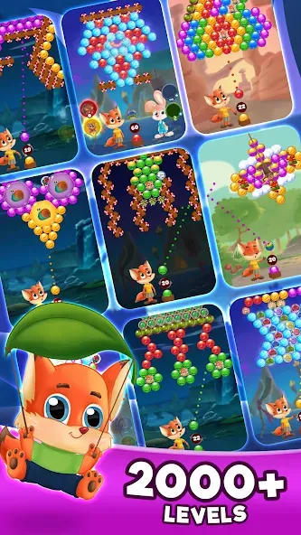 Bubble Friends Bubble Shooter [MOD: безлимитные монеты и жизни] Screenshot 5