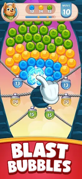 Farm Blast - Merge &amp; Pop [MOD: безлимитные деньги и ходы] Screenshot 2
