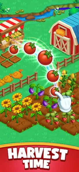 Farm Blast - Merge &amp; Pop [MOD: безлимитные деньги и ходы] Screenshot 5