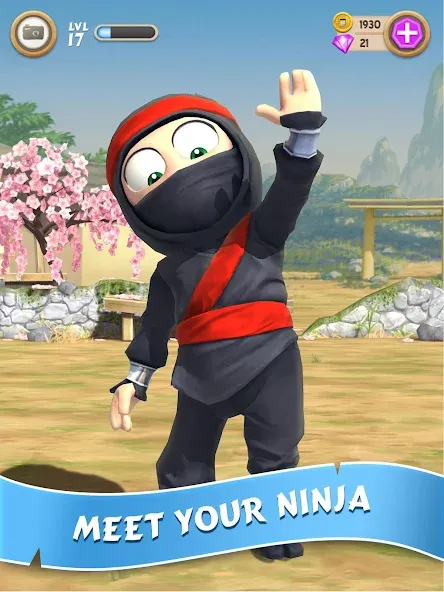 Clumsy Ninja [MOD: безлимитные монеты и энергия] Screenshot 1