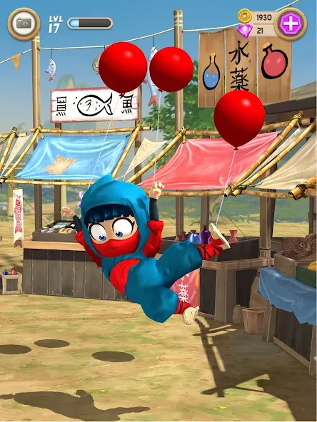Clumsy Ninja [MOD: безлимитные монеты и энергия] Screenshot 3