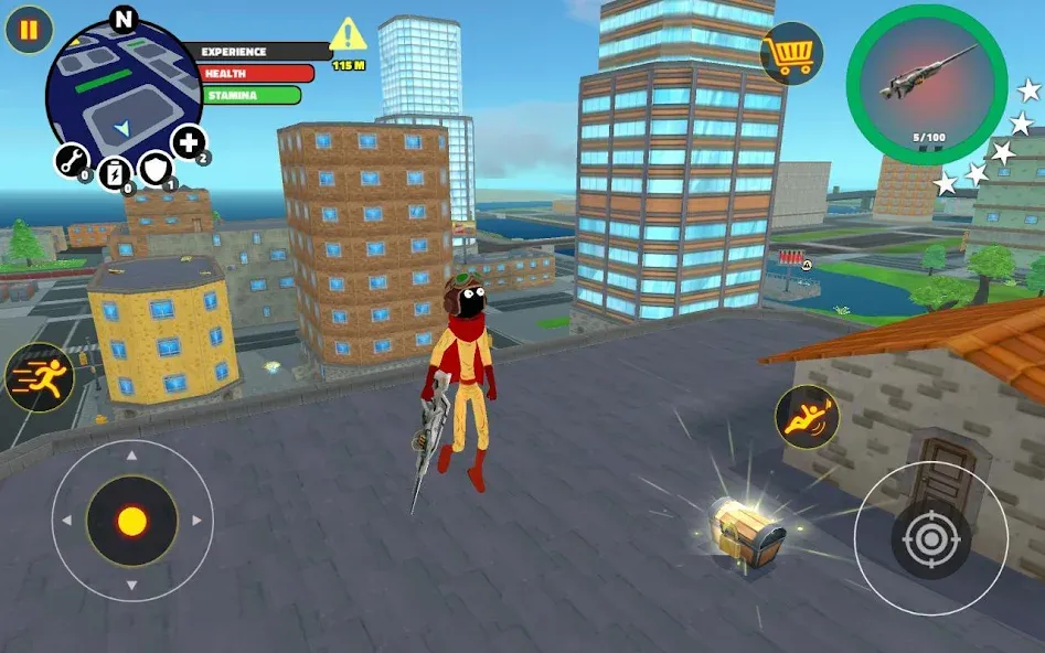 Stick Superhero [MOD: безлимитные деньги и усиленный герой] Screenshot 1