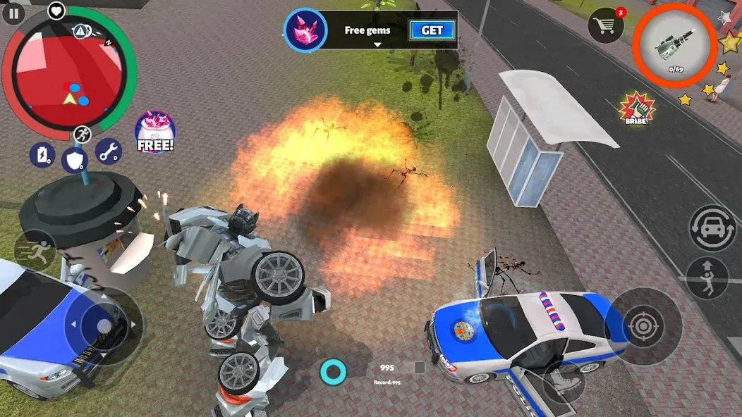 Robot Car [MOD: безлимитные деньги и усиленные машины] Screenshot 5