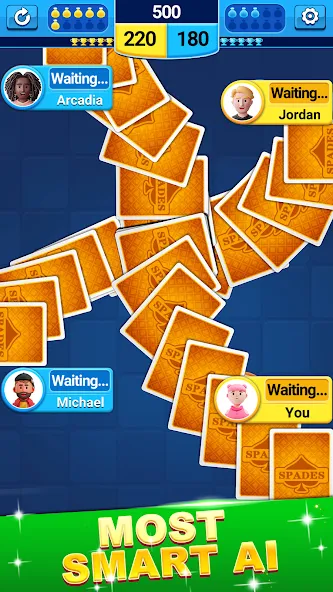 Spades [MOD: безлимитные монеты и подсказки] Screenshot 1