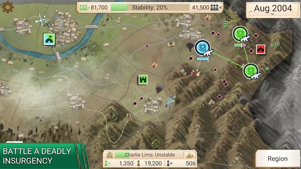 Rebel Inc. [MOD: безлимитные ресурсы и все регионы] Screenshot 3