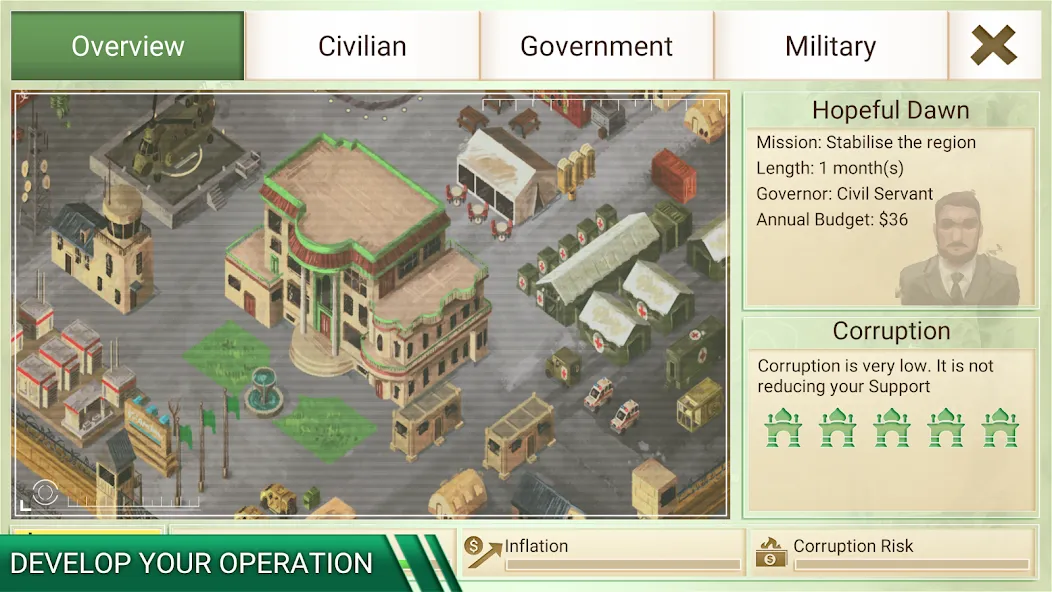 Rebel Inc. [MOD: безлимитные ресурсы и все регионы] Screenshot 5