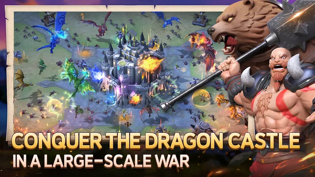 Dragon Siege: Kingdom Conquest [MOD: безлимитные ресурсы и усиленные драконы] Screenshot 2