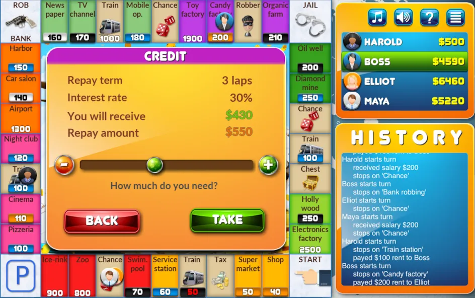 CrazyPoly - Business Dice Game [MOD: безлимитные деньги и все функции] Screenshot 4
