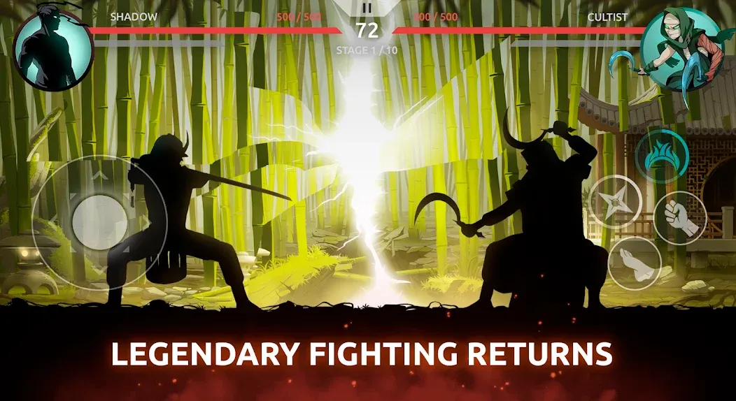 Shades: Shadow Fight Roguelike [MOD: безлимитные ресурсы и усиленные персонажи] Screenshot 1