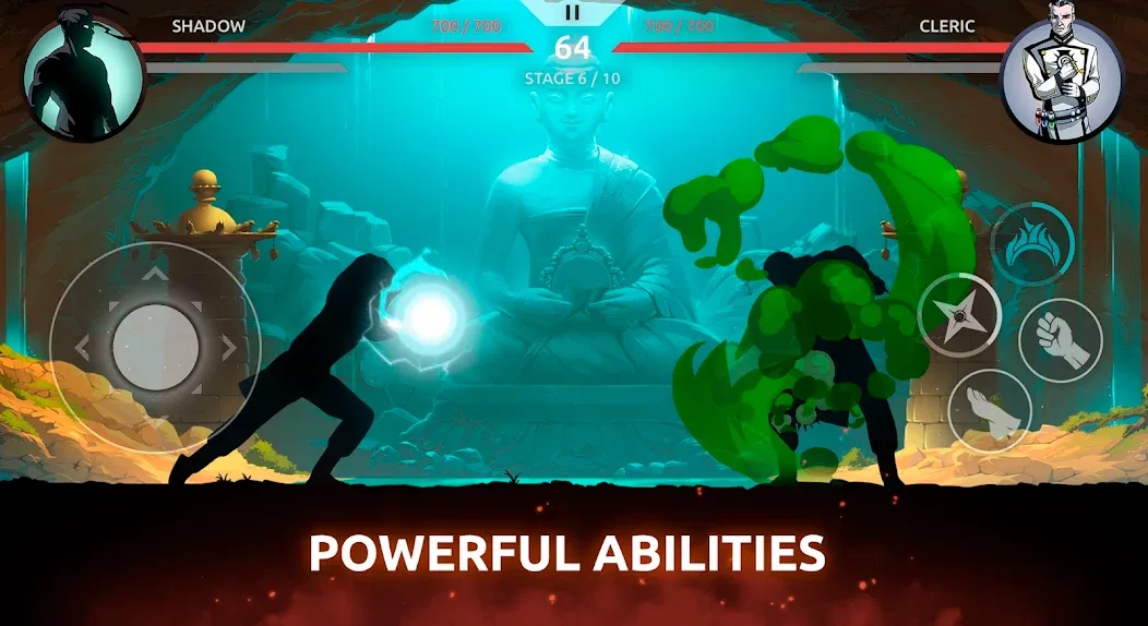 Shades: Shadow Fight Roguelike [MOD: безлимитные ресурсы и усиленные персонажи] Screenshot 2
