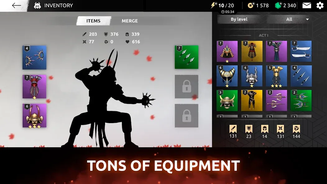 Shades: Shadow Fight Roguelike [MOD: безлимитные ресурсы и усиленные персонажи] Screenshot 5