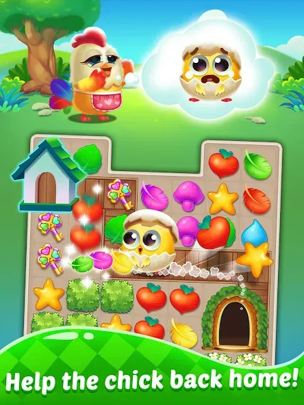 Puzzle Wings: match 3 games [MOD: безлимитные жизни и подсказки] Screenshot 3