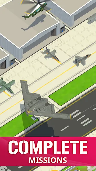 Idle Air Force Base [MOD: много денег и все улучшения] Screenshot 5