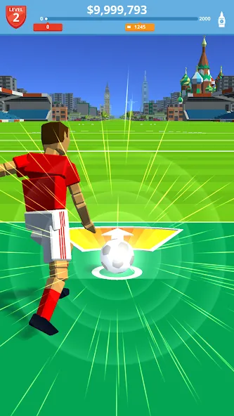 Soccer Kick [MOD: безлимитные деньги и энергия] Screenshot 1