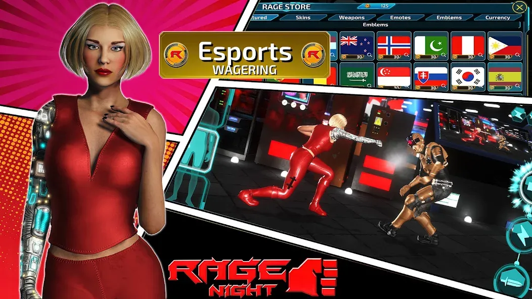 Rage Night [MOD: безлимитные патроны и здоровье] Screenshot 2