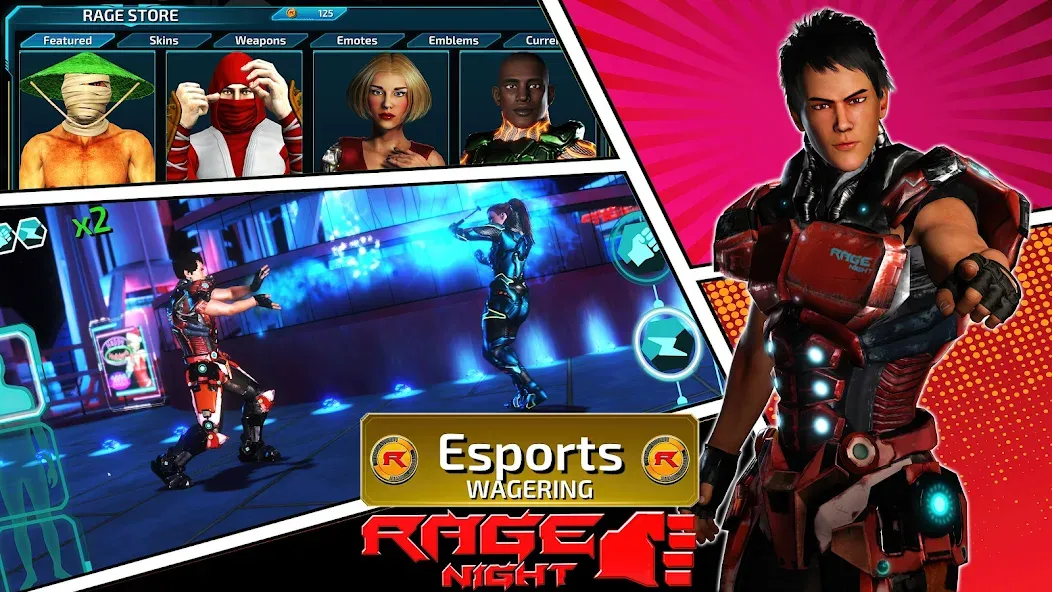 Rage Night [MOD: безлимитные патроны и здоровье] Screenshot 5