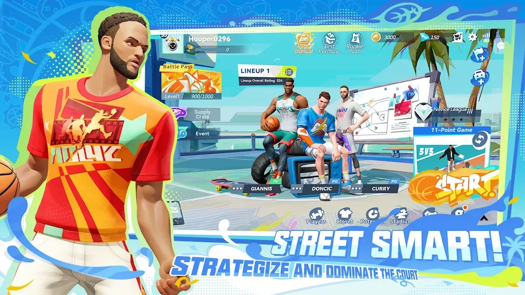 Dunk City Dynasty [MOD: безлимитные деньги и энергия] Screenshot 4