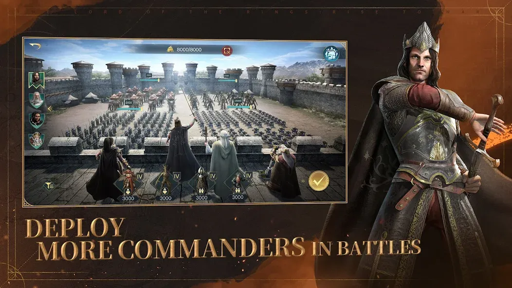 The Lord of the Rings: War [MOD: безлимитные ресурсы и ускоренное развитие] Screenshot 1