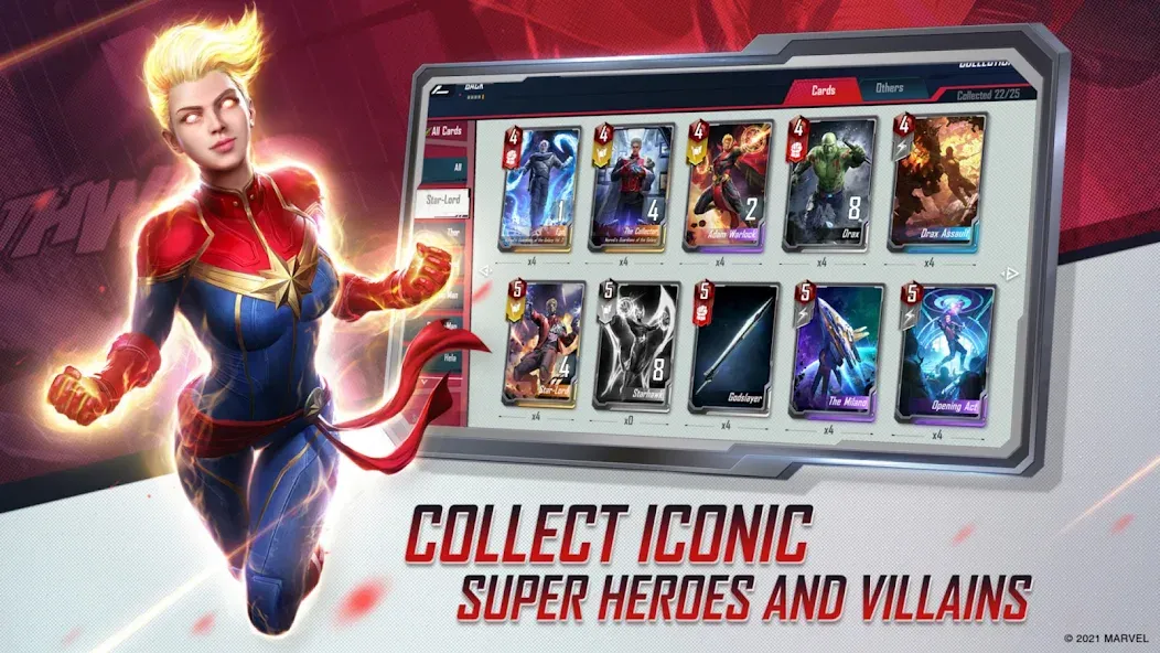 MARVEL Duel [MOD: безлимитные ресурсы и все герои] Screenshot 4
