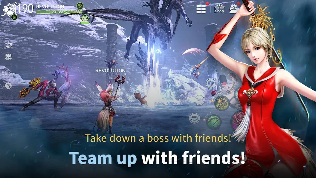 Blade&amp;Soul Revolution [MOD: неограниченная энергия и усиленное оружие] Screenshot 3