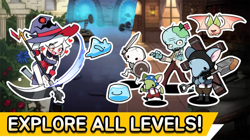 Witch and Council : Idle RPG [MOD: безлимитные деньги и мана] Screenshot 1