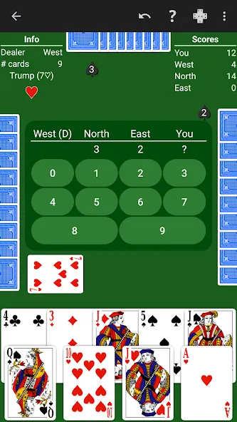 Oh Hell - Expert AI [MOD: экспертный режим против ботов] Screenshot 3