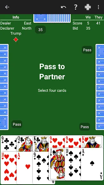 Pinochle - Expert AI [MOD: умный искусственный интеллект без ограничений] Screenshot 4