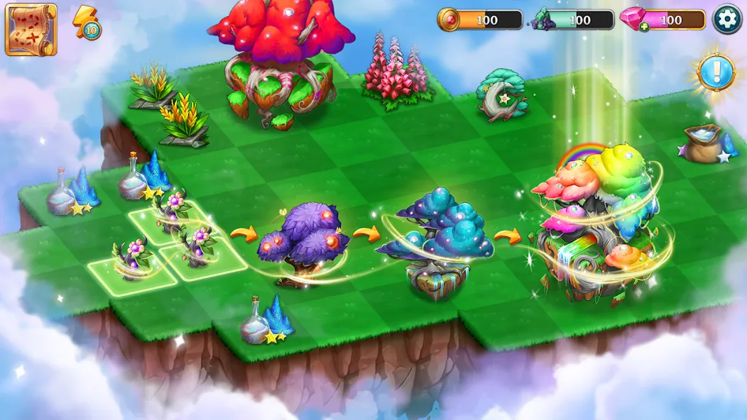 Merge Adventure: Magic Dragons [MOD: безлимитные монеты и энергия] Screenshot 1