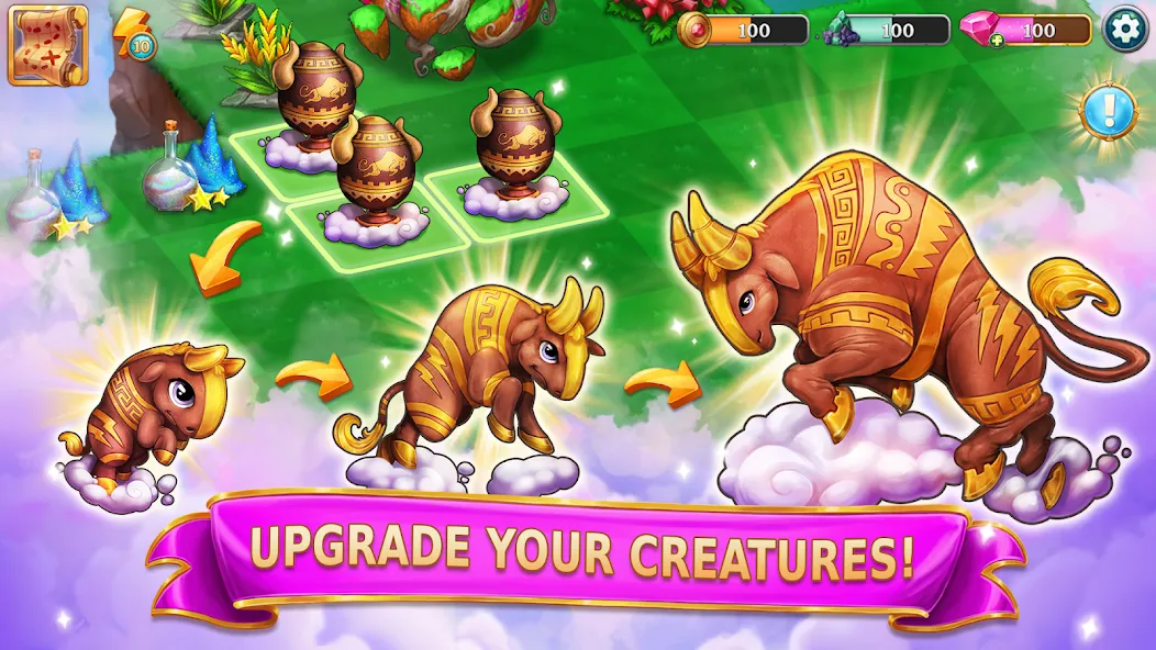 Merge Adventure: Magic Dragons [MOD: безлимитные монеты и энергия] Screenshot 2