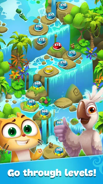 Gemmy Lands: Match 3 Games [MOD: безлимитные монеты и жизни] Screenshot 4