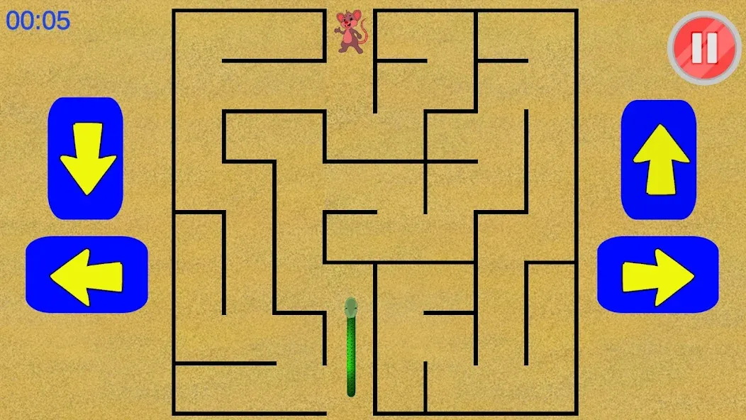 Snake Maze game [MOD: без рекламы и бесконечные жизни] Screenshot 3