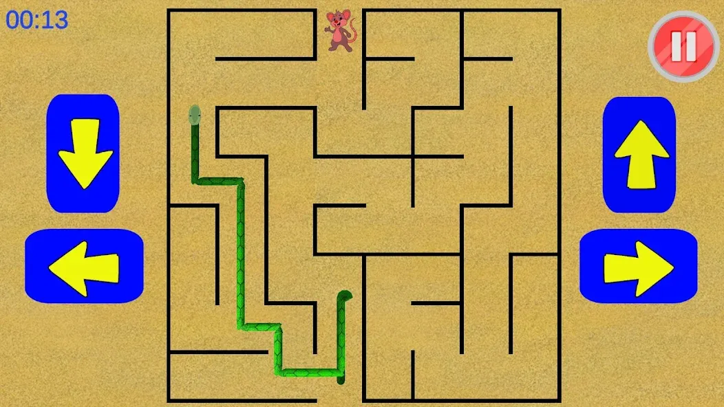 Snake Maze game [MOD: без рекламы и бесконечные жизни] Screenshot 4