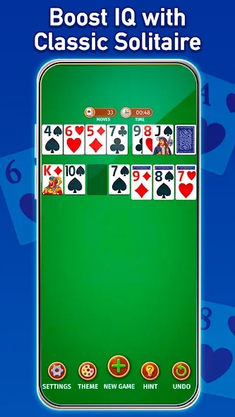 Solitaire: Classic Card Game [MOD: безлимитные подсказки и отмены] Screenshot 1