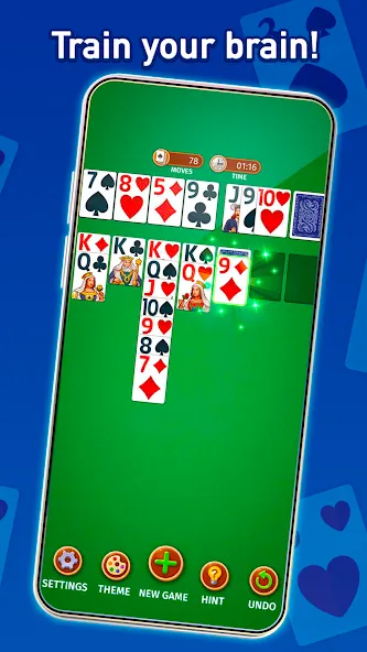 Solitaire: Classic Card Game [MOD: безлимитные подсказки и отмены] Screenshot 2