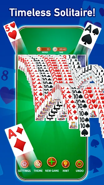 Solitaire: Classic Card Game [MOD: безлимитные подсказки и отмены] Screenshot 3