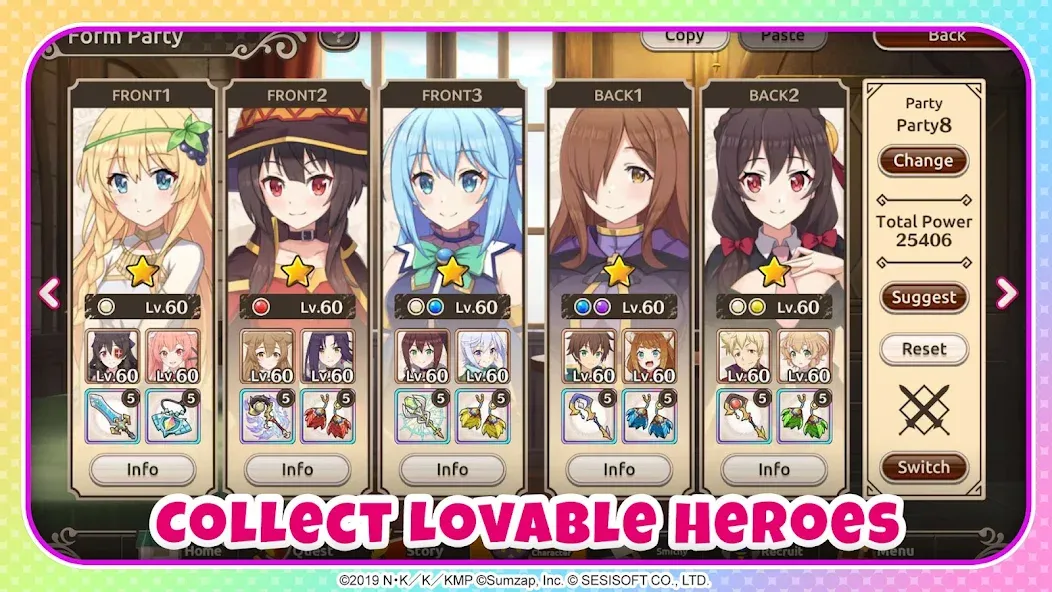 KonoSuba: Fantastic Days [MOD: много кристаллов и ресурсов] Screenshot 4