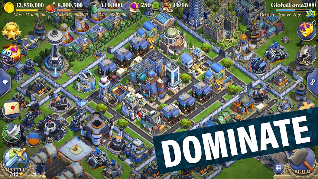 DomiNations [MOD: много ресурсов и быстрое развитие] Screenshot 1