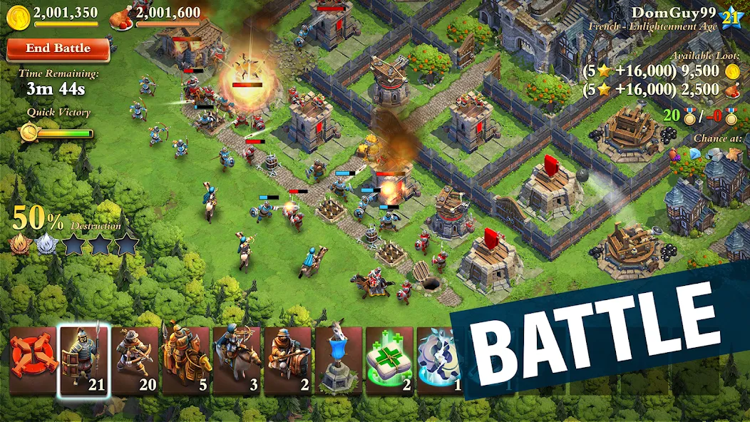 DomiNations [MOD: много ресурсов и быстрое развитие] Screenshot 5