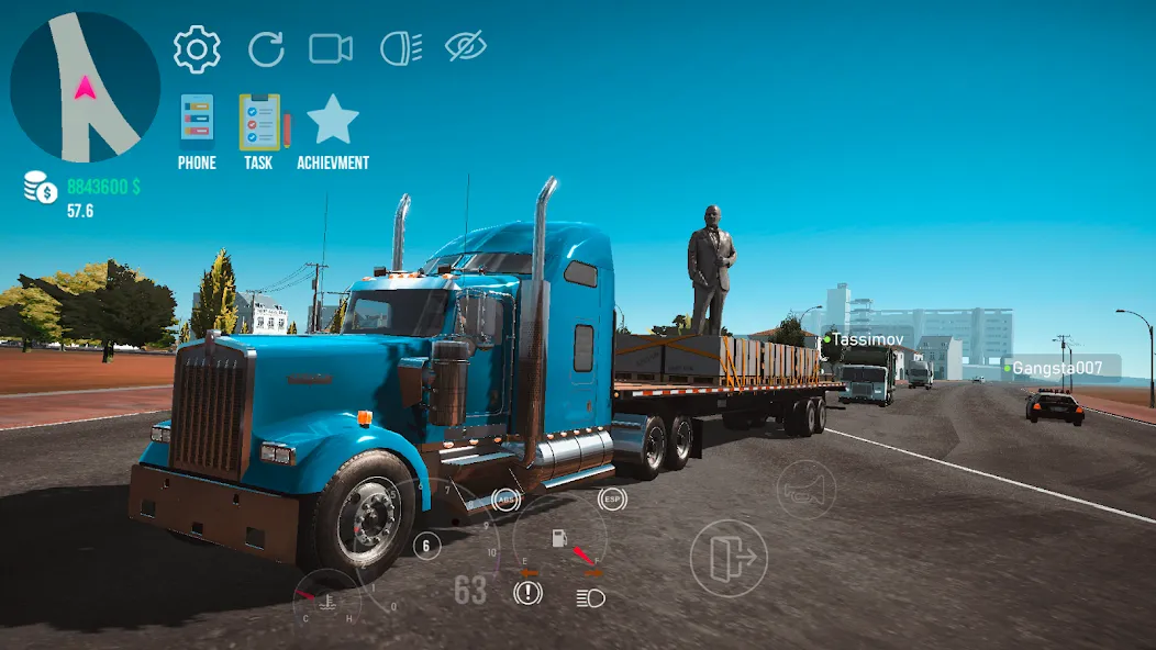 Nextgen: Truck Simulator Drive [MOD: безлимитные деньги и топливо] Screenshot 2