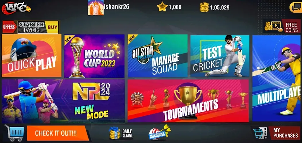 World Cricket Championship 2 [MOD: безлимитные деньги и все команды открыты] Screenshot 5