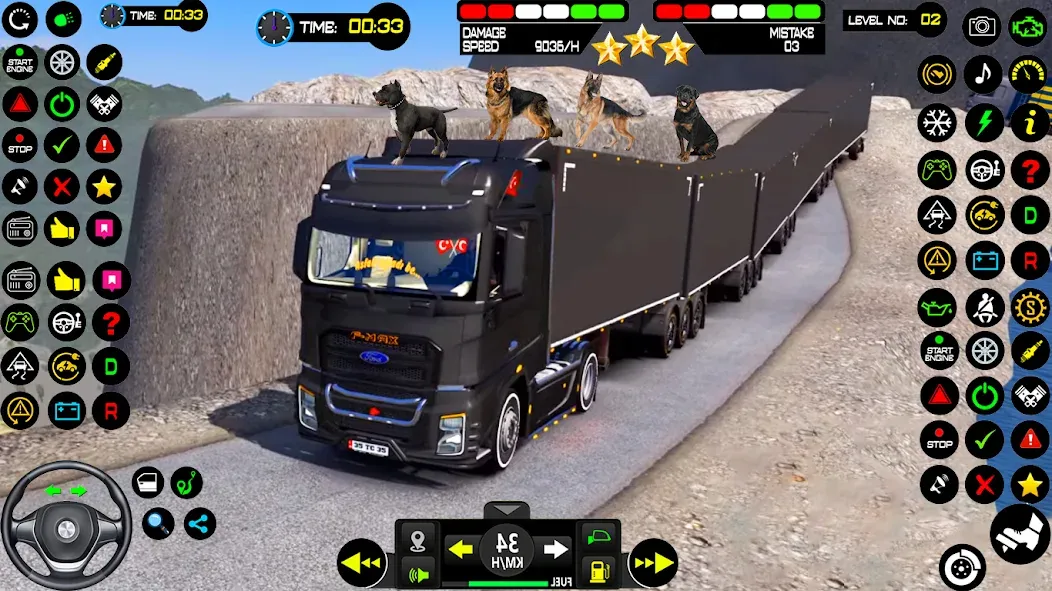 Cargo Truck Driving Truck Game [MOD: безлимитные деньги и топливо] Screenshot 2