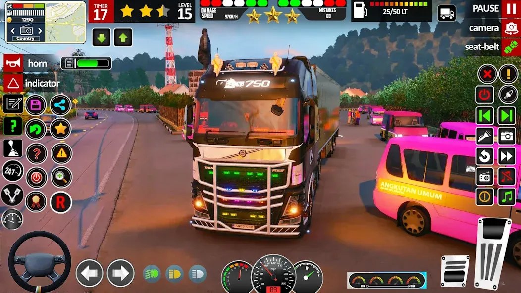 Cargo Truck Driving Truck Game [MOD: безлимитные деньги и топливо] Screenshot 5