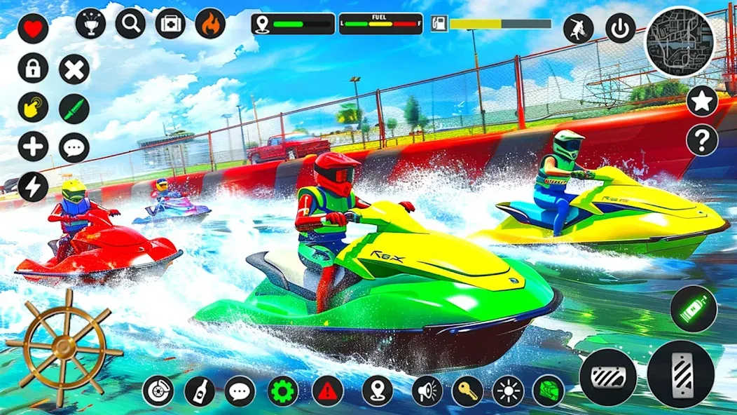 Jetski Boat Racing: Boat Games [MOD: безлимитные деньги и топливо] Screenshot 2