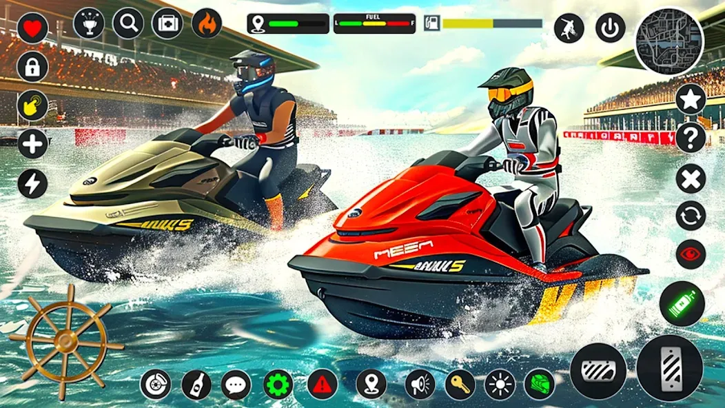 Jetski Boat Racing: Boat Games [MOD: безлимитные деньги и топливо] Screenshot 3