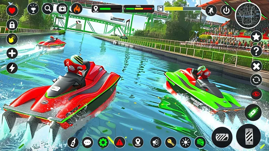 Jetski Boat Racing: Boat Games [MOD: безлимитные деньги и топливо] Screenshot 4